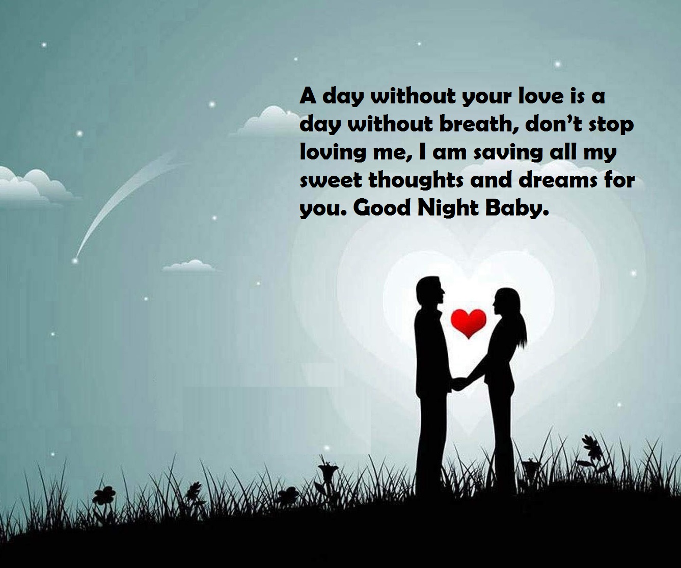 Good Night Romantic Love Messages Text And Sms Wishes Pics