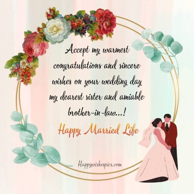 How To Wish A Sister Happy Married Life