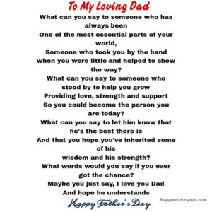 Happy Father’s Day Poems In English | Happy Wishes