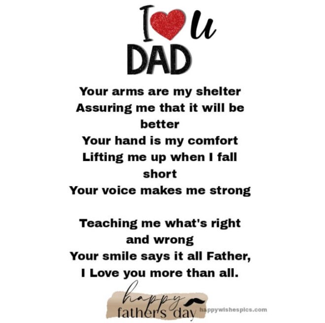 Happy Fathers Day Poems In English Happy Wishes 