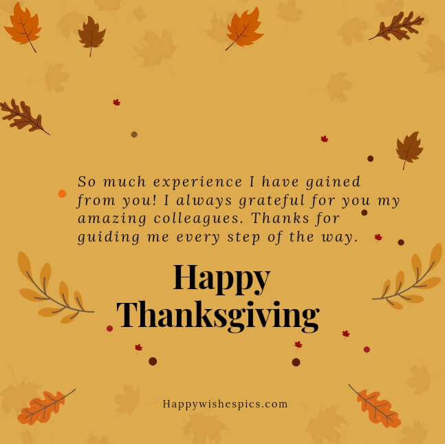 Happy Thanksgiving 2023 Message For Colleagues
