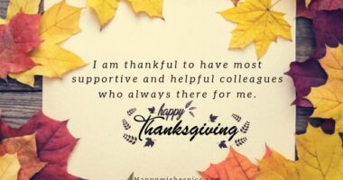 Happy Thanksgiving Message To Colleagues