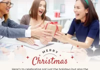 Merry Christmas 2025 Business Cards For Employees