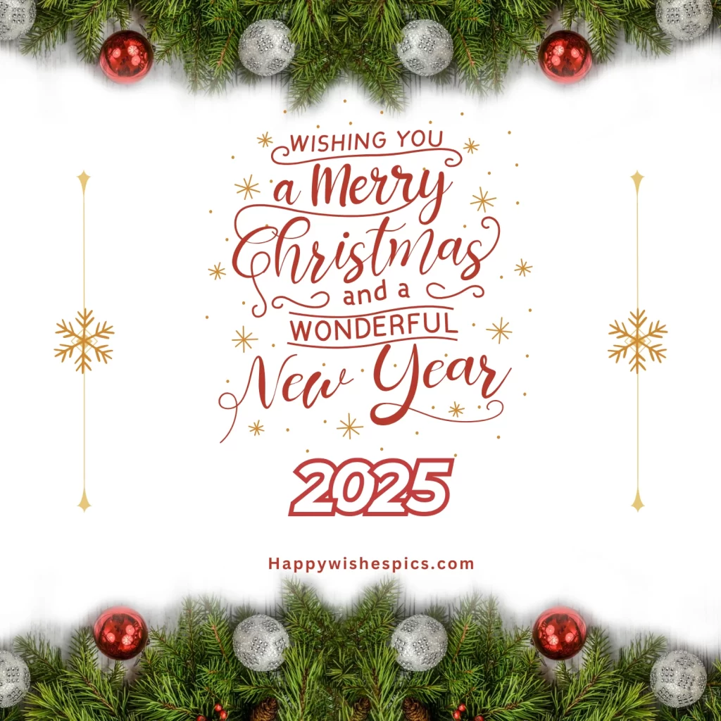 Merry Christmas and Happy New Year 2025 Images