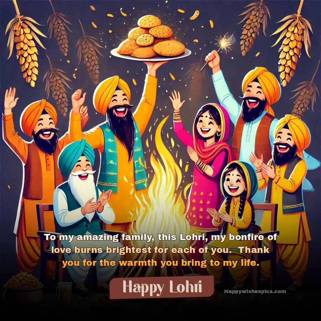 Happy Lohri Wishes For Family 2025